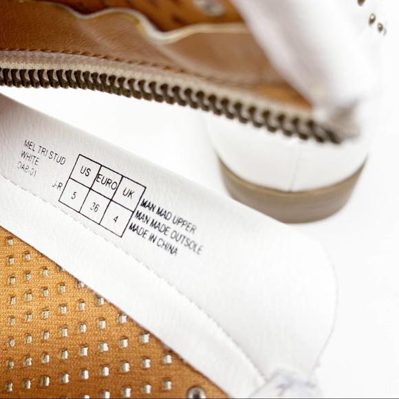 Frye Mel Tri Stud Western Boots White - Picture 6 of 10